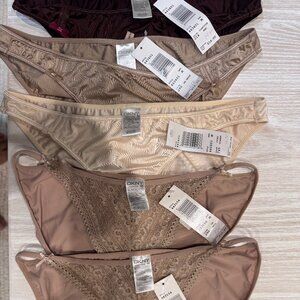 New with Tags - 5 Satin Panties - DKNY - Size M